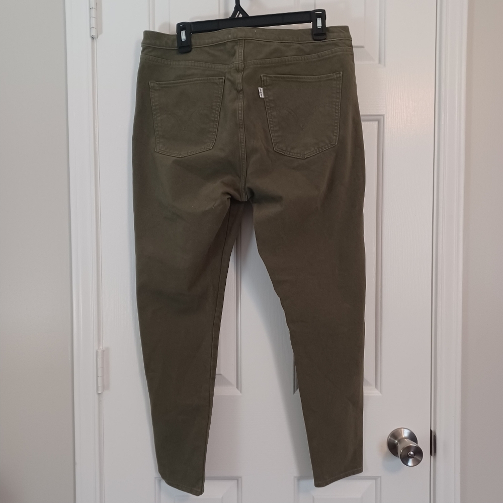 Levi's Olive Green Pants Jeggings Sz XL Last Chance